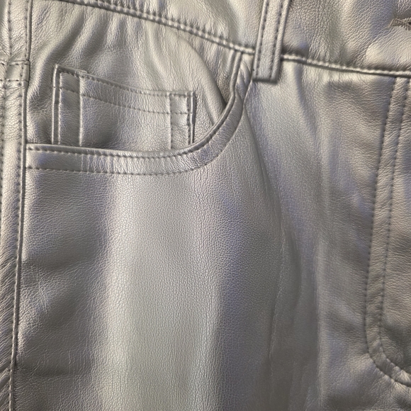 House of Harlow 1960 Metallic Silver Pants - Picture 3 of 14